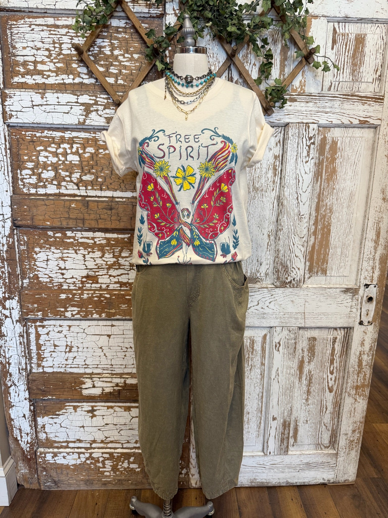 Olive barrel women's pants