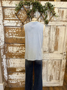 Sky blue women's boutique tank