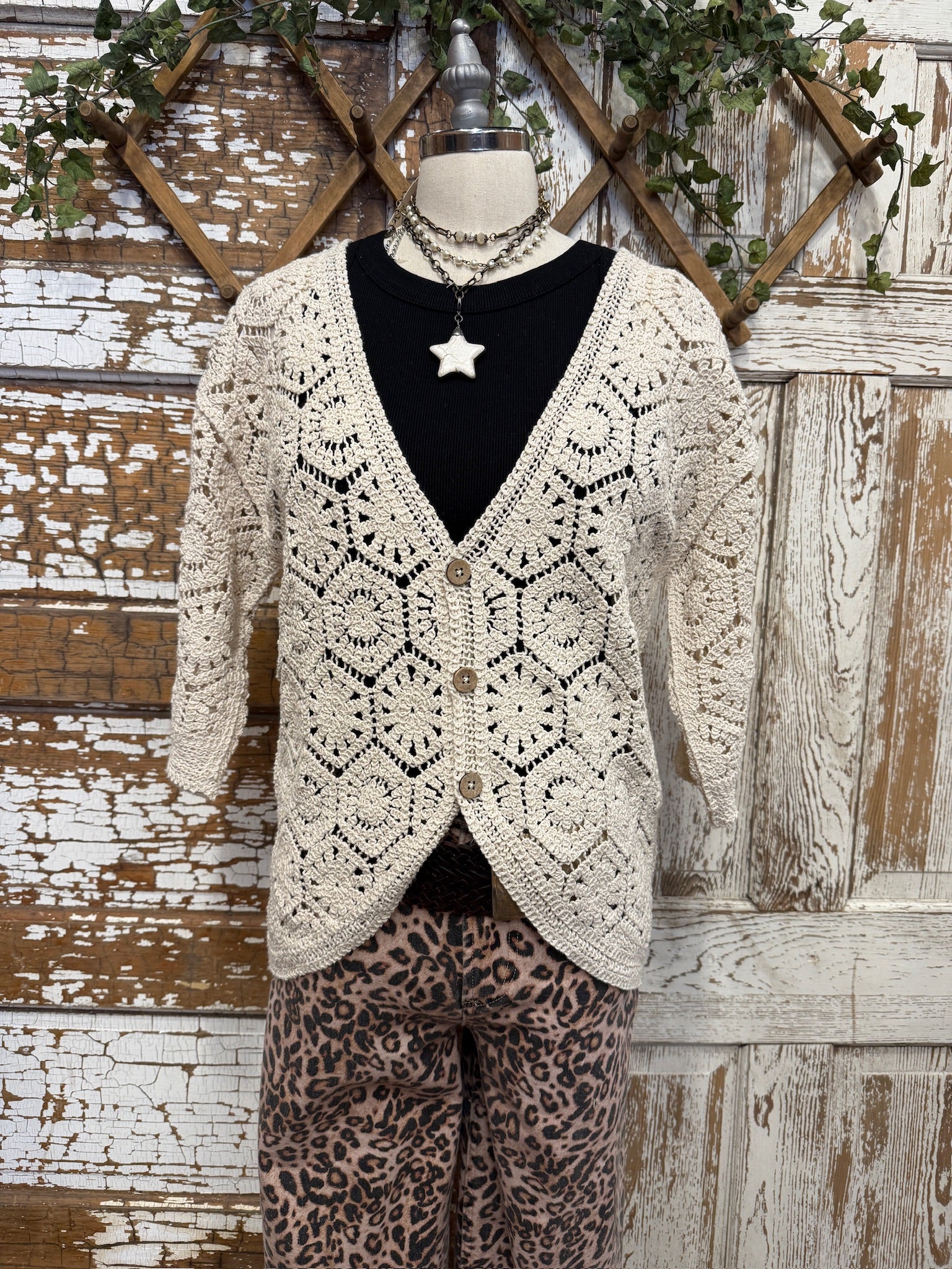 heriter チュールジレ SALE* Crochet Cardigan: XS- XXL – Artistic Works By Lu