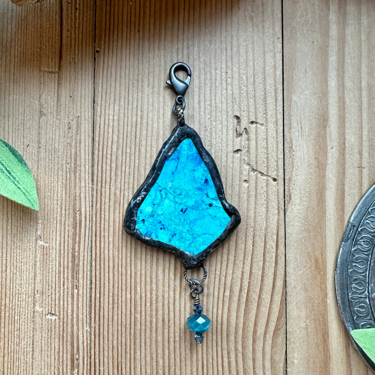 Bejeweled Gems Soldered Pendant Artistic Works By Lu