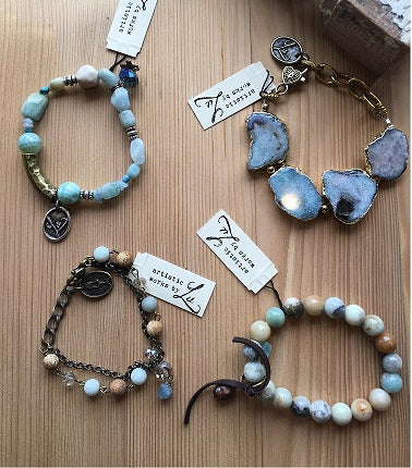 Natural gemstone bracelets