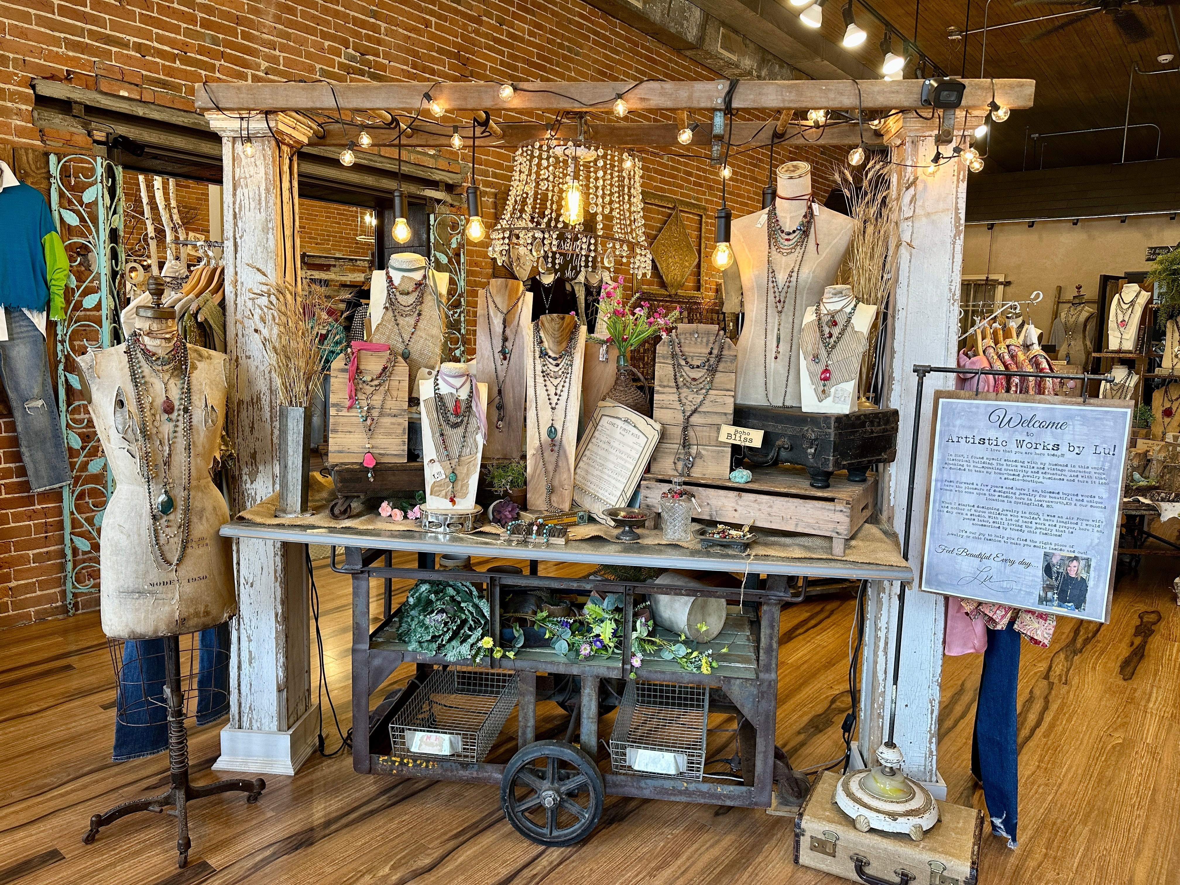 Collection of Lu handmade jewelry