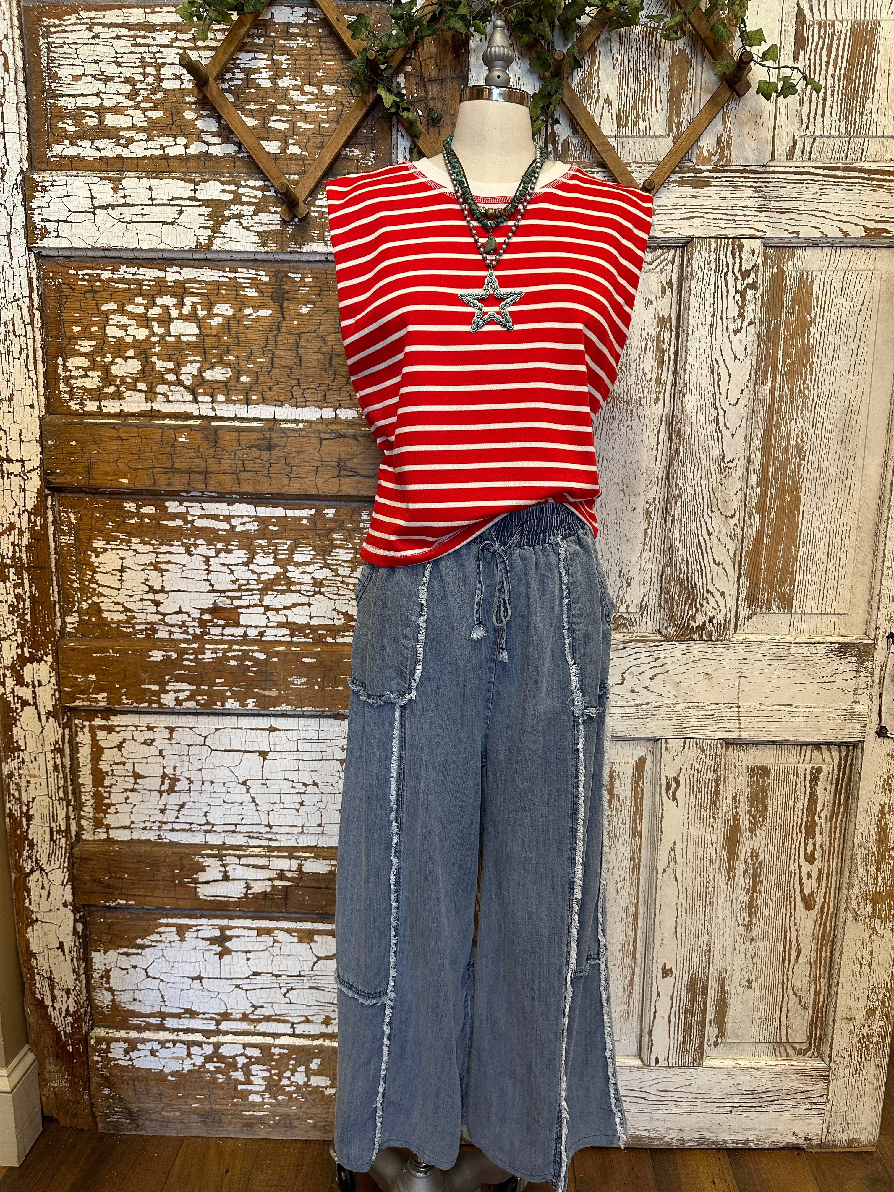 Red Striped Tank