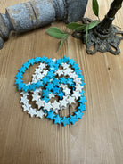 handmade blue and white star bracelets 