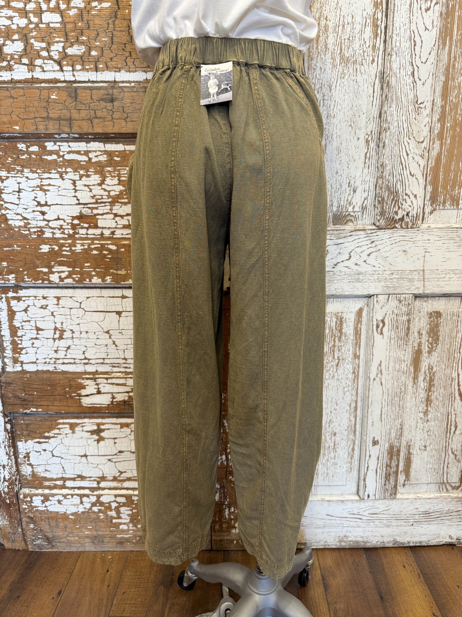 Olive barrel women's pants