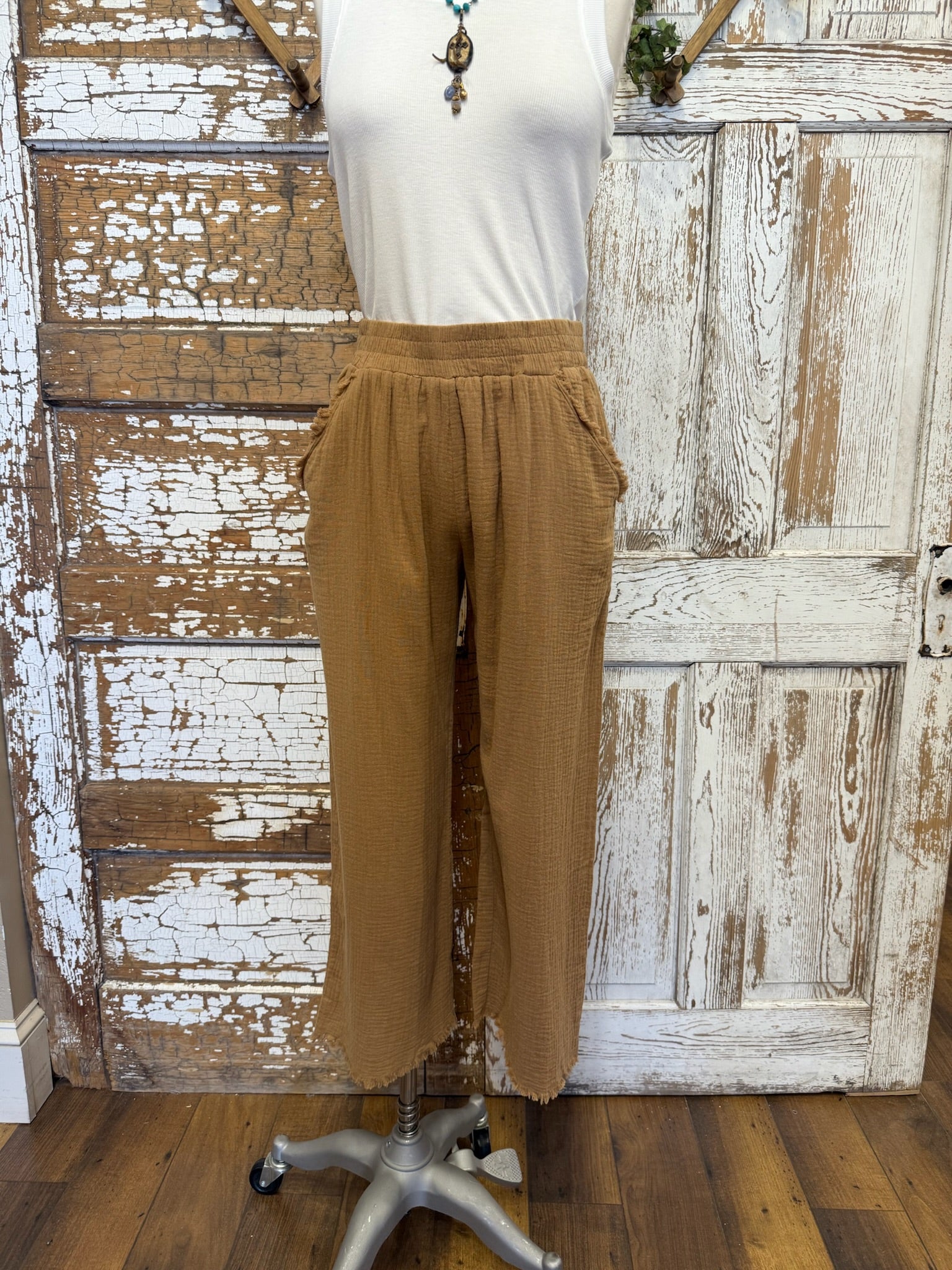 elastic waist women's pants