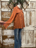 Mannequin wearing a boutique clothing jacket, white shirt and pants with handmade jewelry in Leavenworth, KS boutique