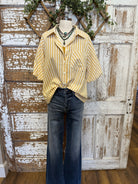 Sun Ray Yellow Striped Blouse
