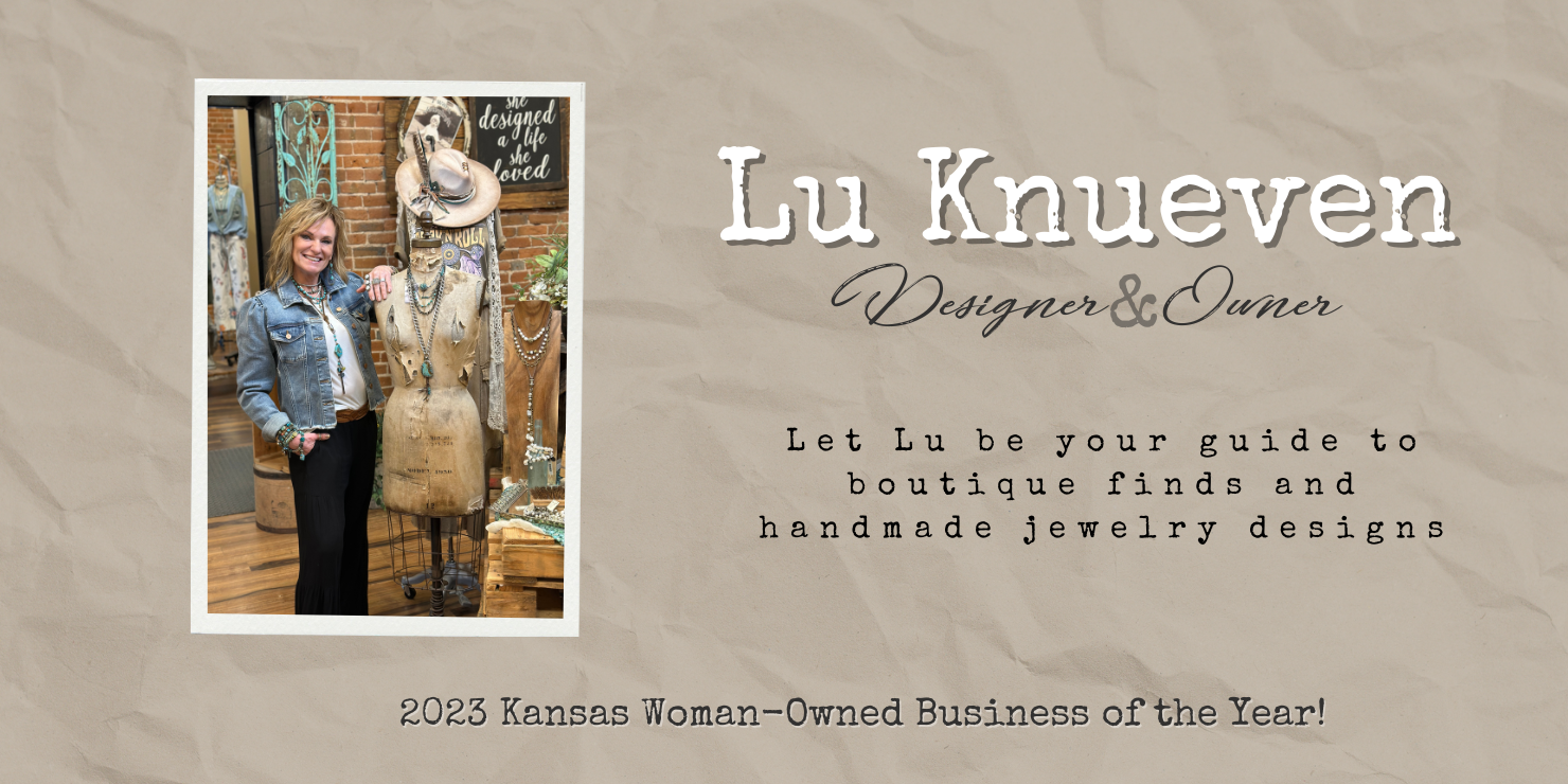 Lu Knueven jewelry designer and boutique  clothing owner of Artistic Works by Lu