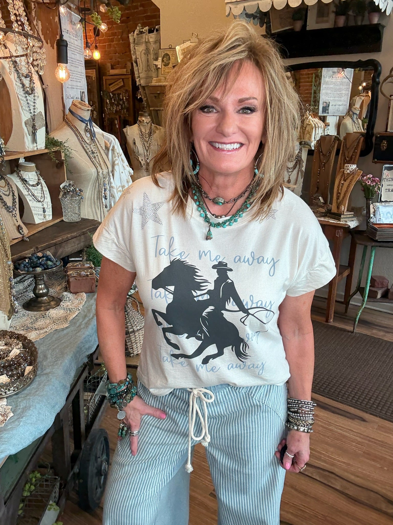 western graphic tee