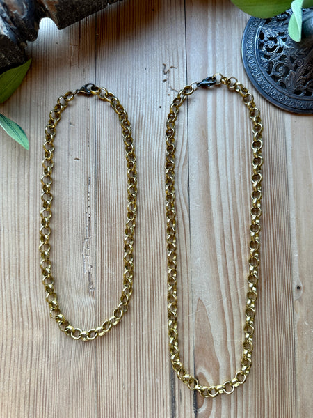 Gold Rolo Chain – Artistic Works By Lu