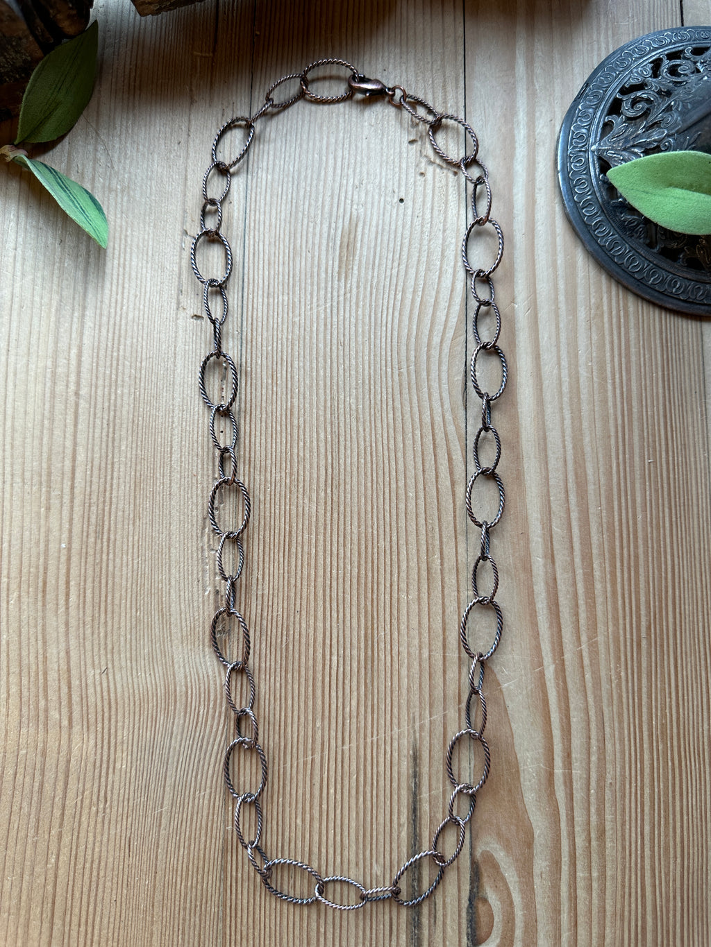 Spiced Copper Twisted Chain Necklace