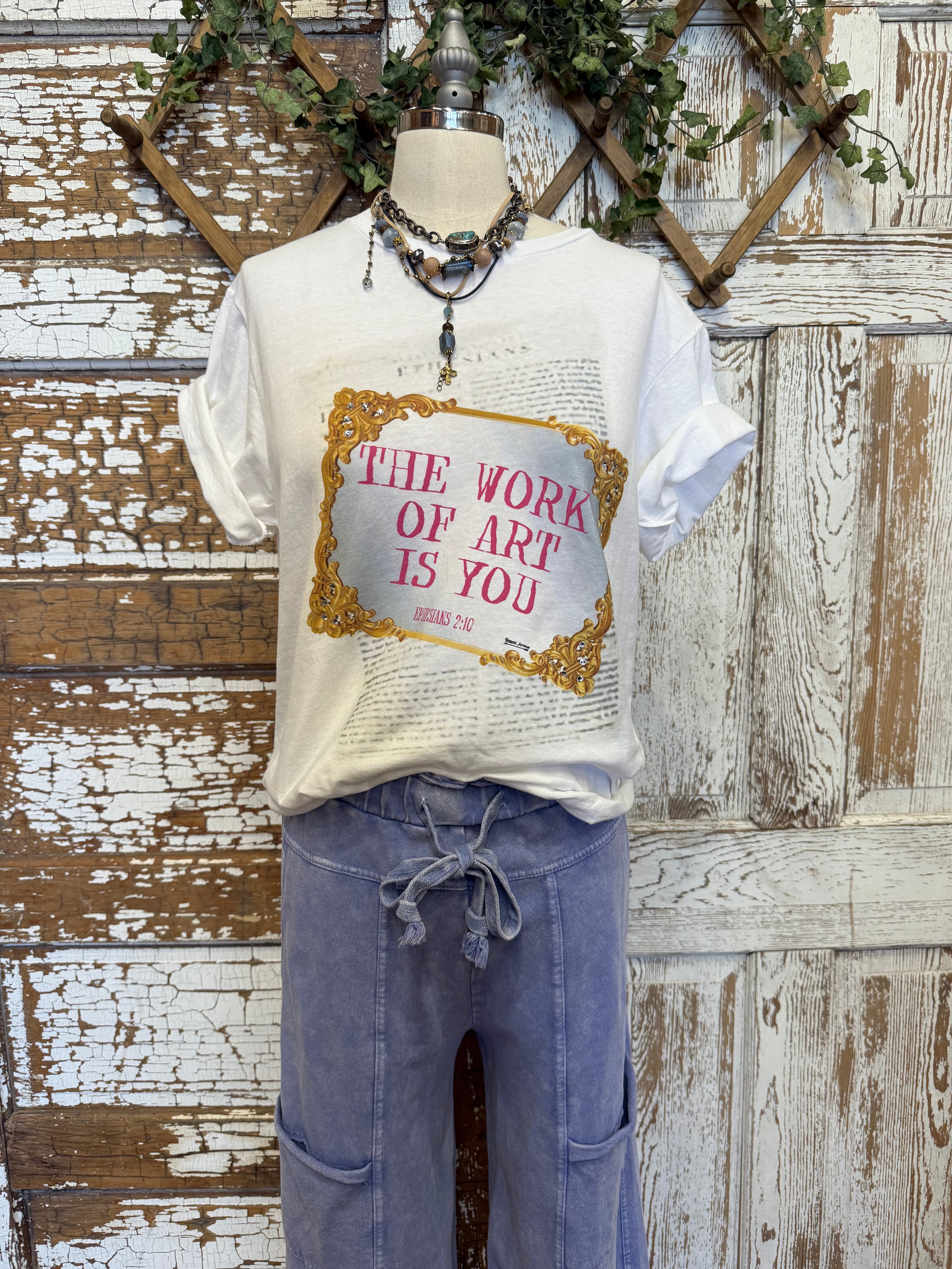 Mannequin wearing graphic tee and loungewear leisurewear pants