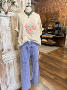 Lu Leisure pants - comfortable loungewear and leisurewear for women with handmade jewelry and graphic tee in Springfield MO boutique 