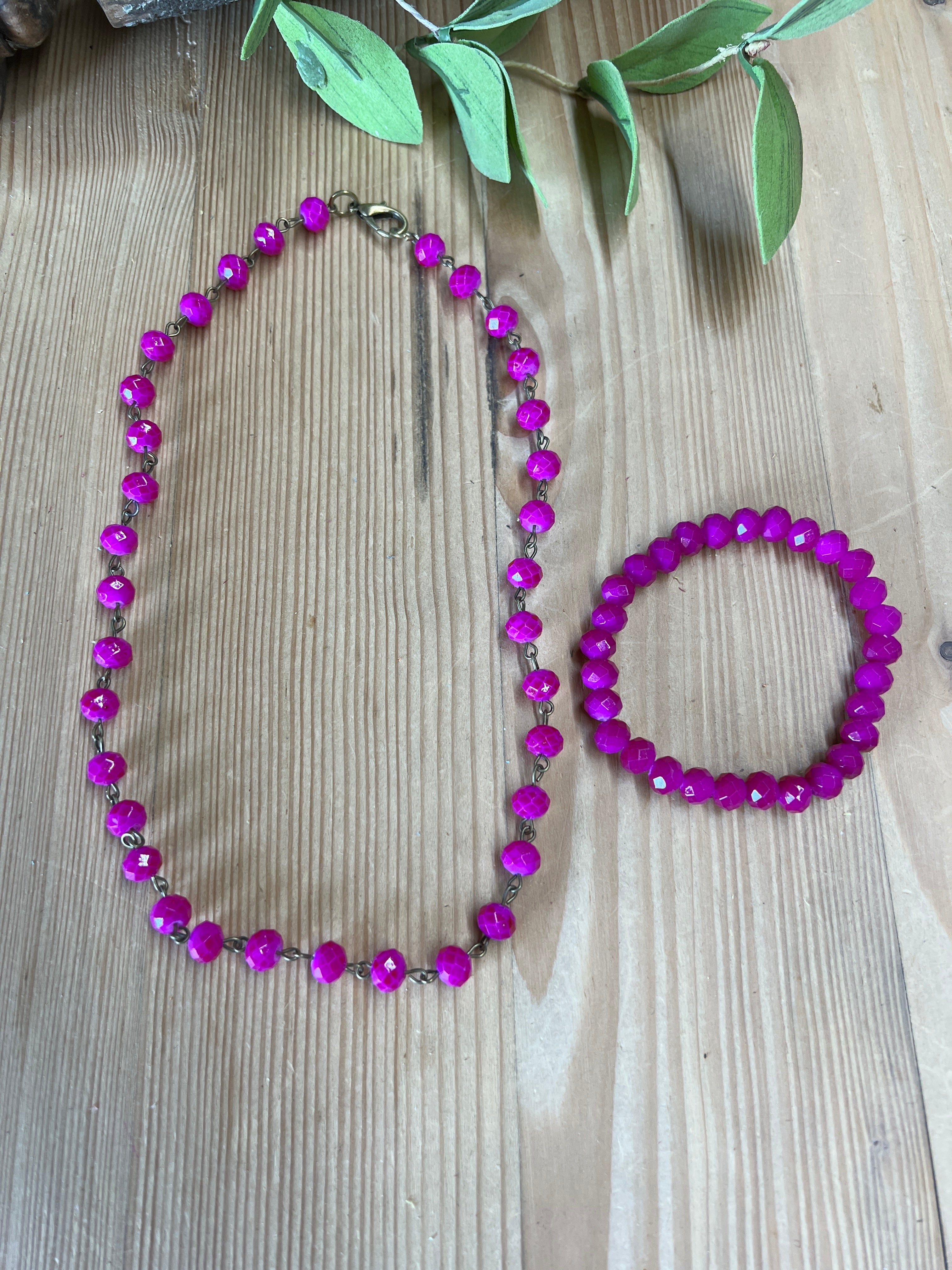 Vibrant Violet Necklace Set