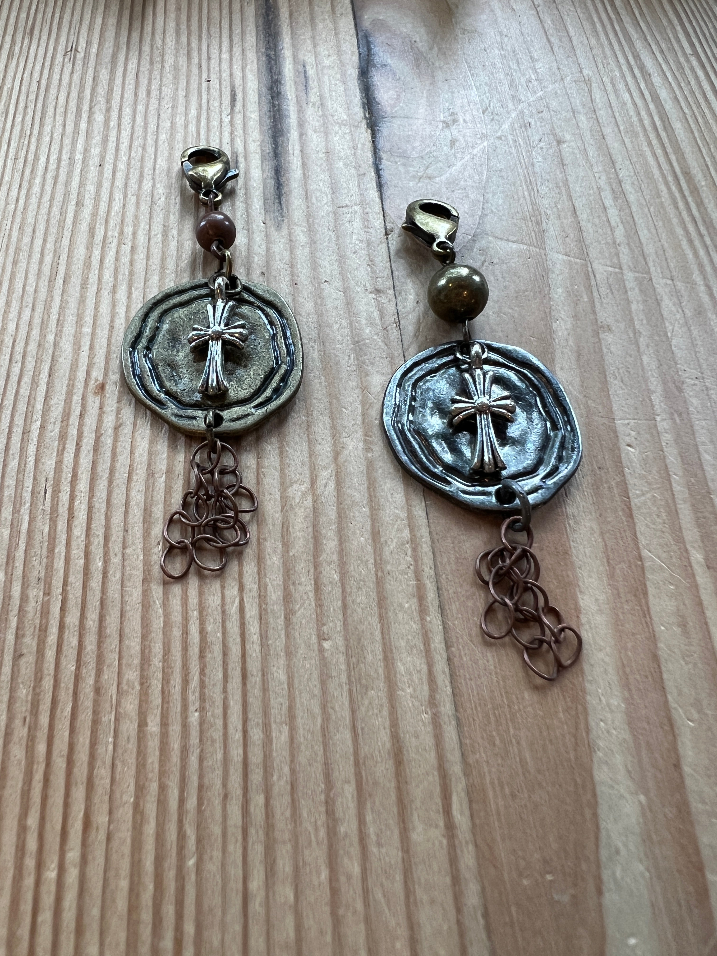Cross Metal Medallion Pendant