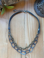 Urban Metal Short Double Necklace