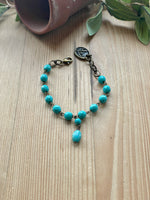 Twisted Turquoise Bracelet