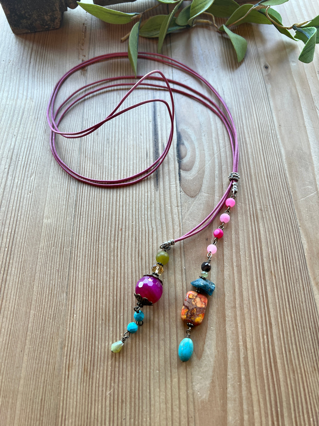 Bossy Brights Lariat Necklace