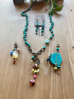 Twisted Turquoise Interchangeable Necklace