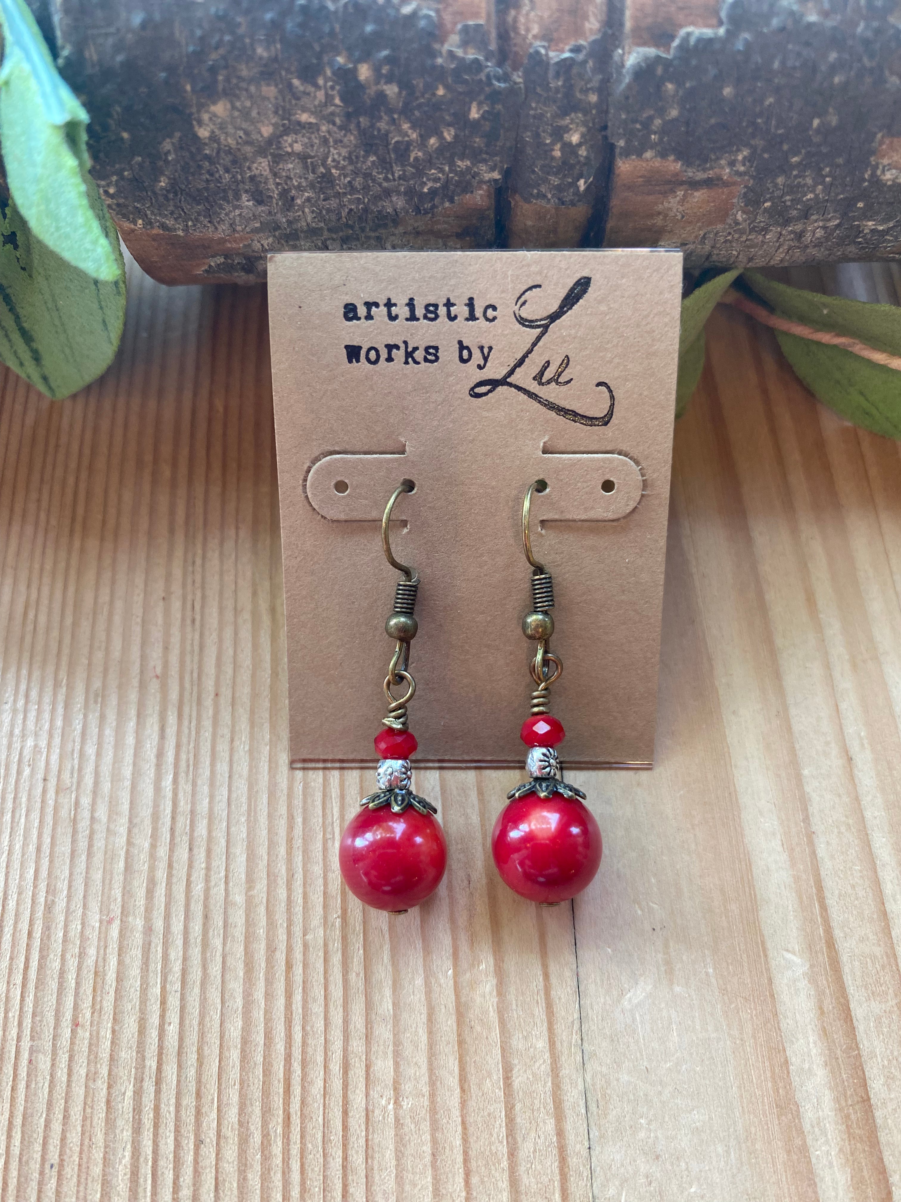 Rocking Red Earrings