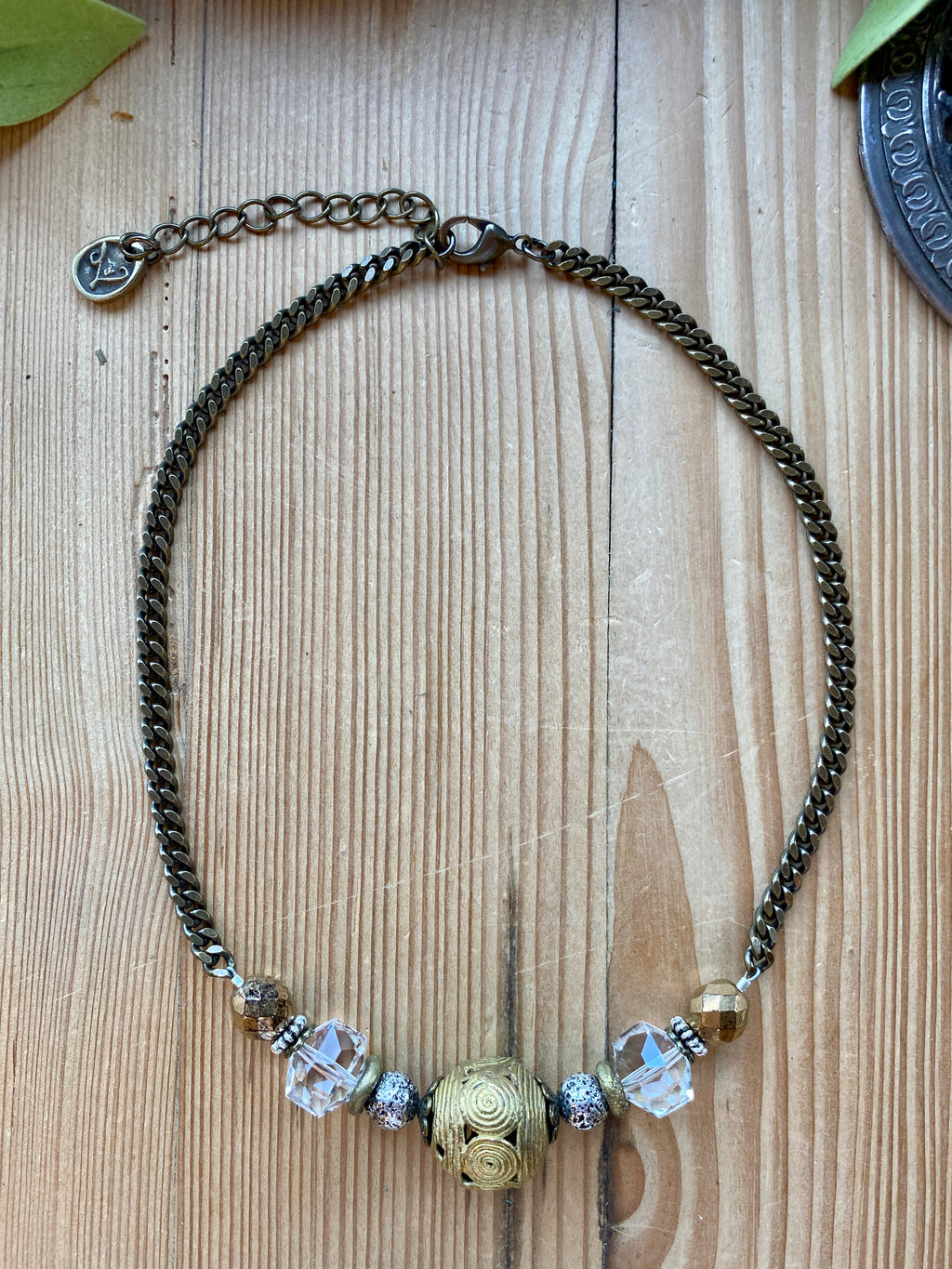 Urban Metal Short Beaded Necklace