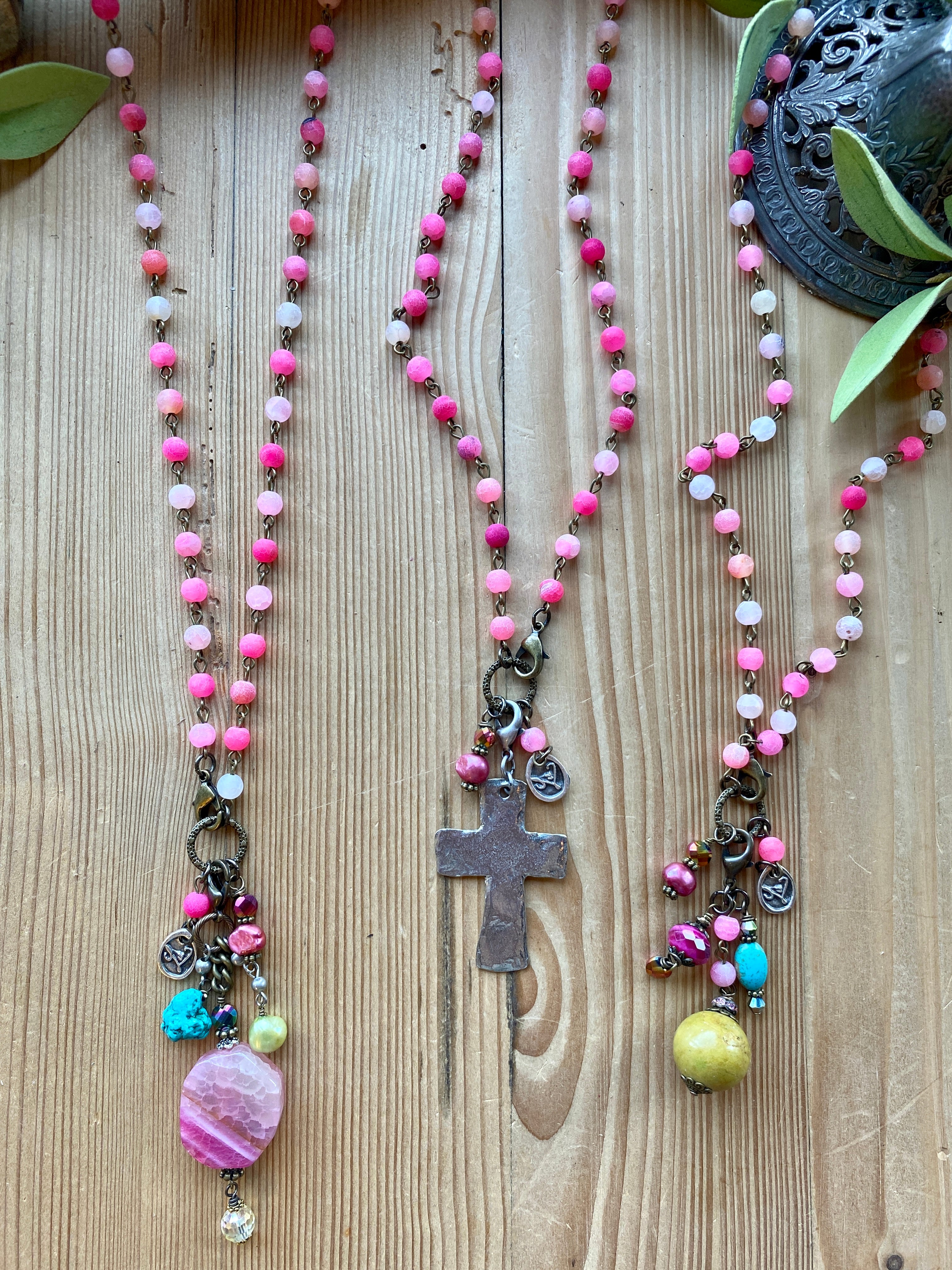 Bossy Brights Fuchsia Interchangeable Necklace